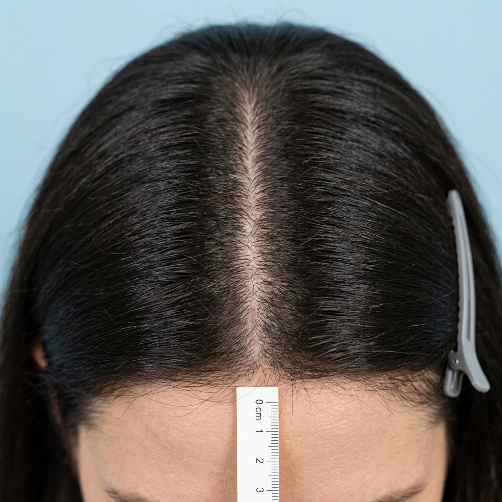 After — علاج البلازما — تحسين كثافة الشعر