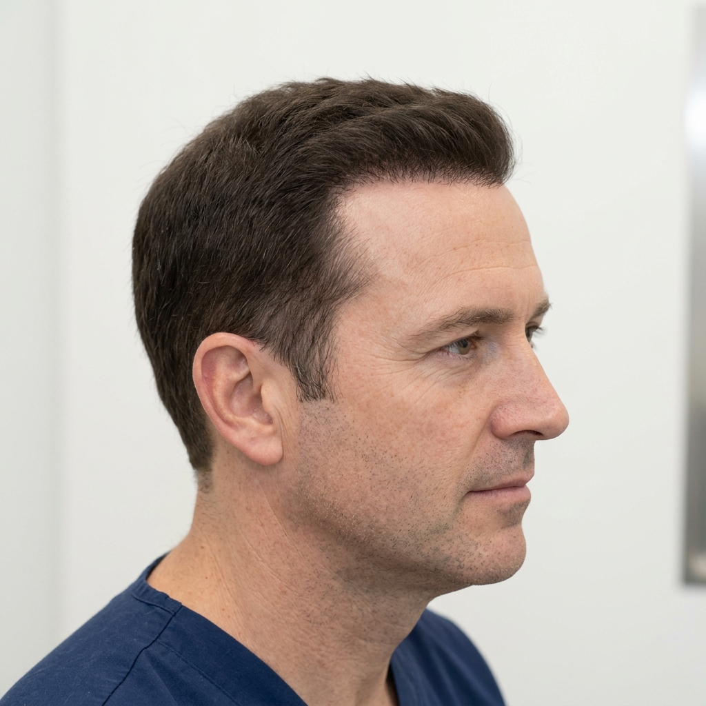 After — DHI + بلازما مدمجة — 3200 بصيلة